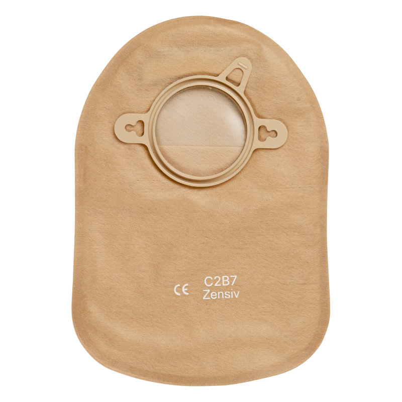 C2B7 Калоприймач Зенсів двохкомпонентний - мішок закритий, непрозорий, з оглядовим вікном, фланець 70 mm (мм)